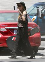 Delta Goodrem - Heads to Capital Records in Hollywood - July 6, 2012 