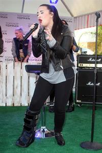 Demi Lovato Topshop Topman LA Grand Opening at The Grove in LA 2/14/13 