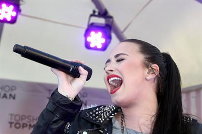 Demi Lovato Topshop Topman LA Grand Opening at The Grove in LA 2/14/13 