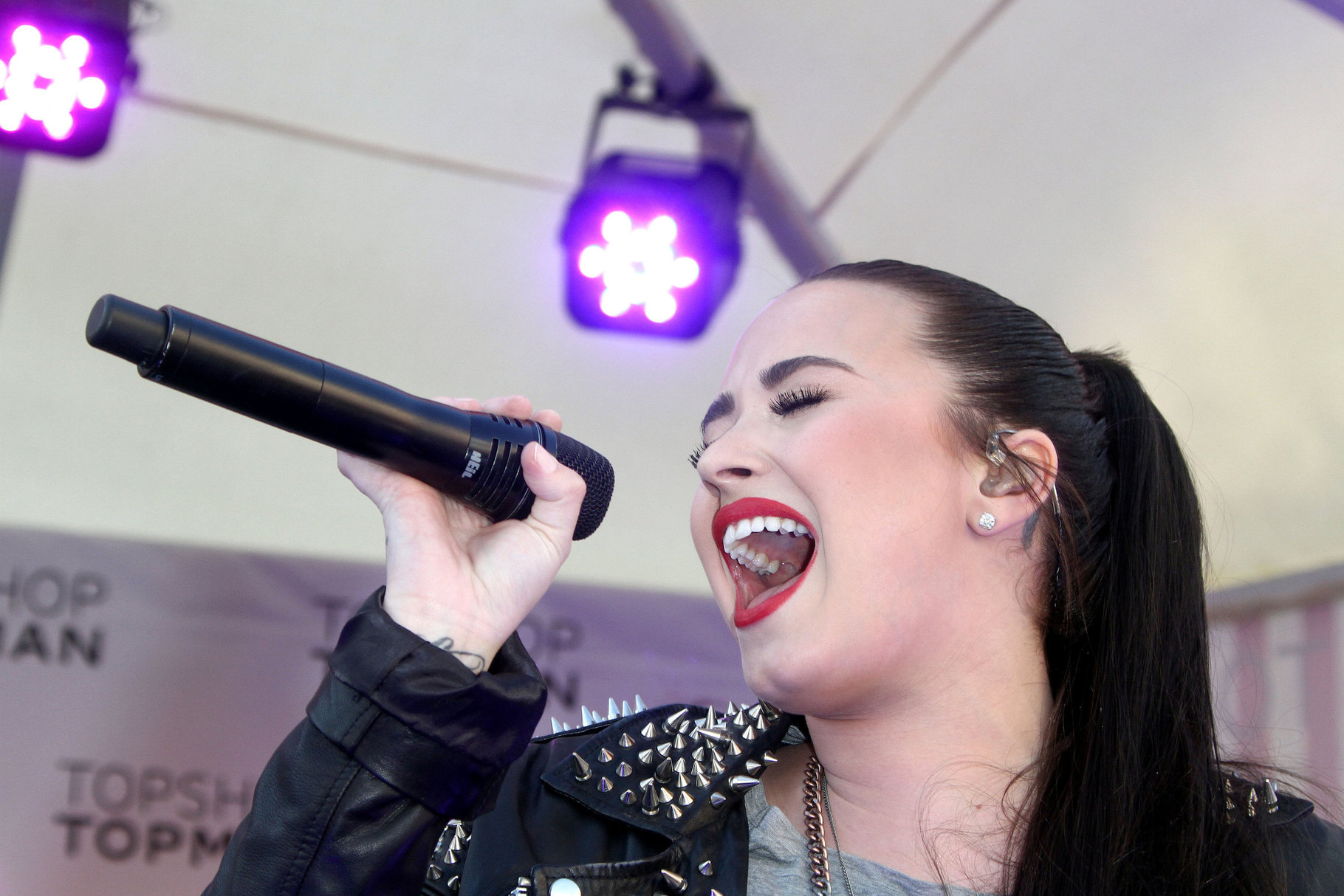 Demi Lovato Topshop Topman LA Grand Opening at The Grove in LA 2/14/13 