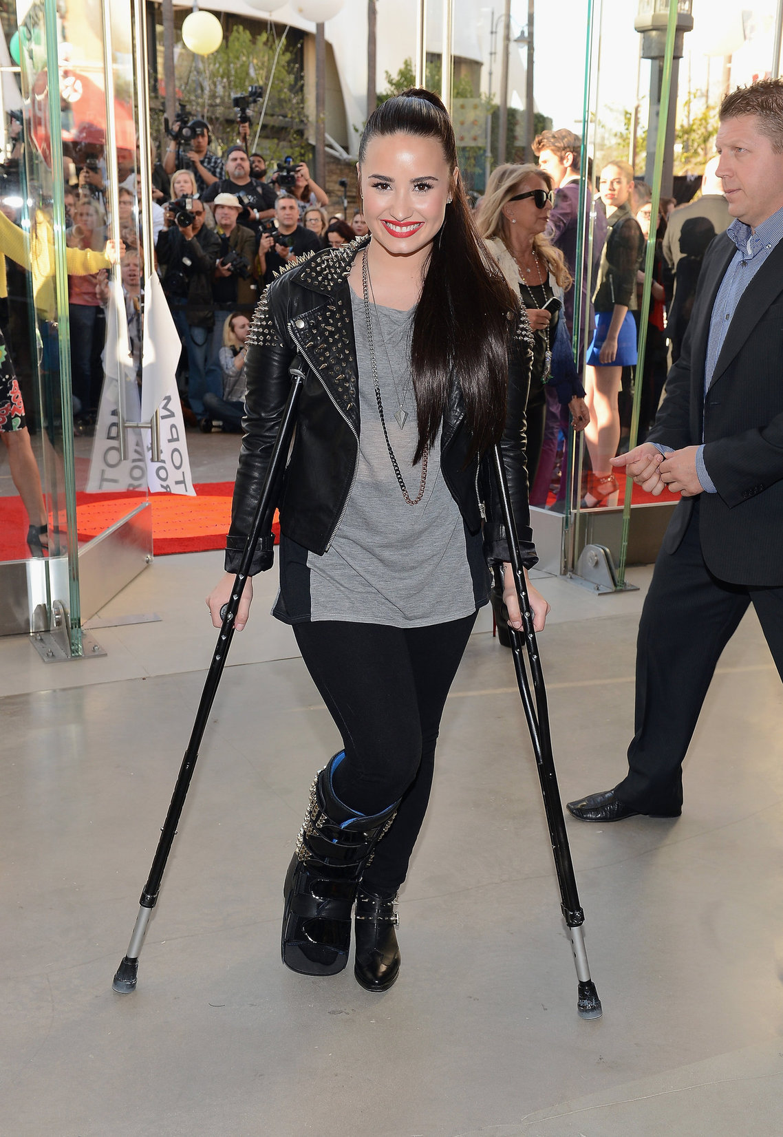 Demi Lovato Topshop Topman LA Grand Opening at The Grove in LA 2/14/13 