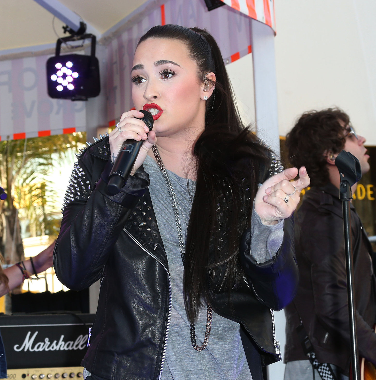 Demi Lovato Topshop Topman LA Grand Opening at The Grove in LA 2/14/13 