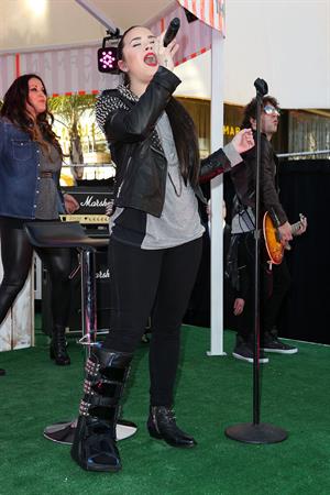 Demi Lovato Topshop Topman LA Grand Opening at The Grove in LA 2/14/13 