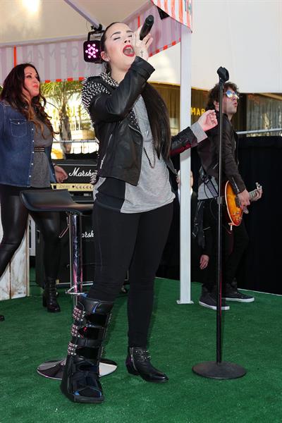 Demi Lovato Topshop Topman LA Grand Opening at The Grove in LA 2/14/13 