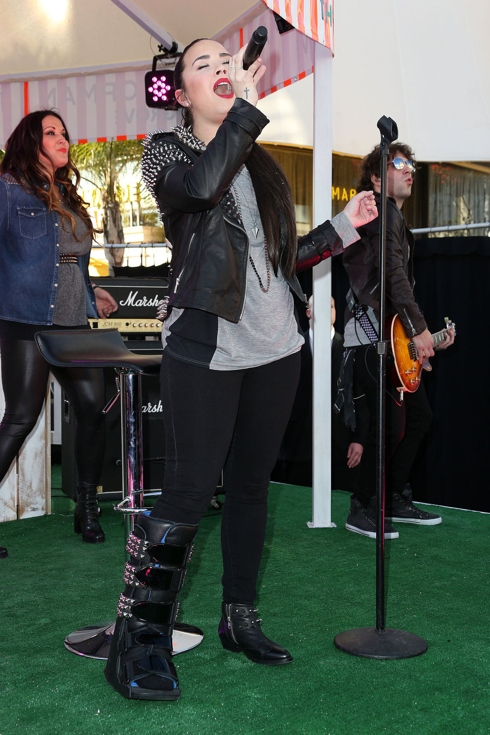 Demi Lovato Topshop Topman LA Grand Opening at The Grove in LA 2/14/13 