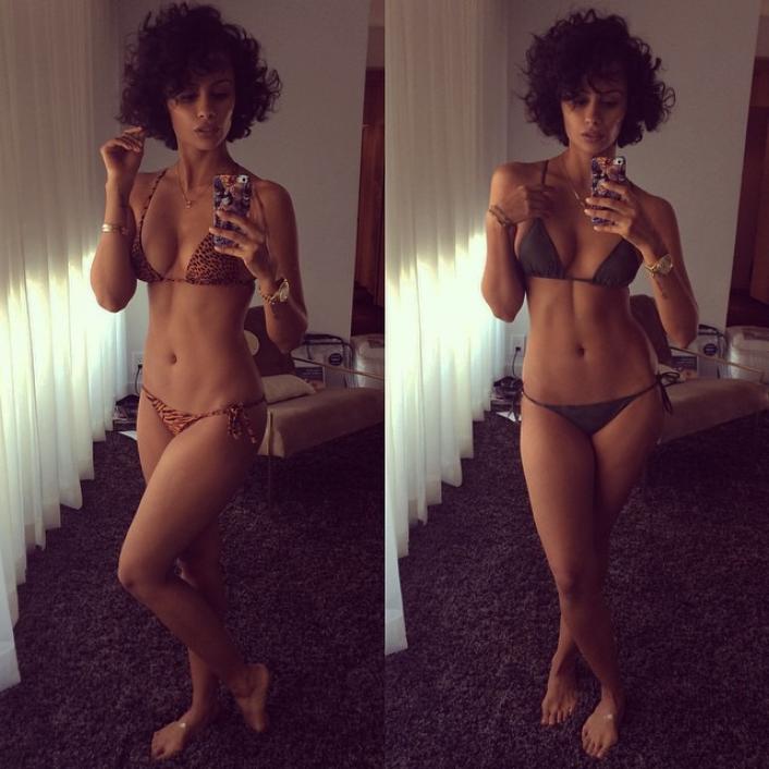 Nazanin Mandi in a bikini