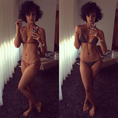 Nazanin Mandi in a bikini