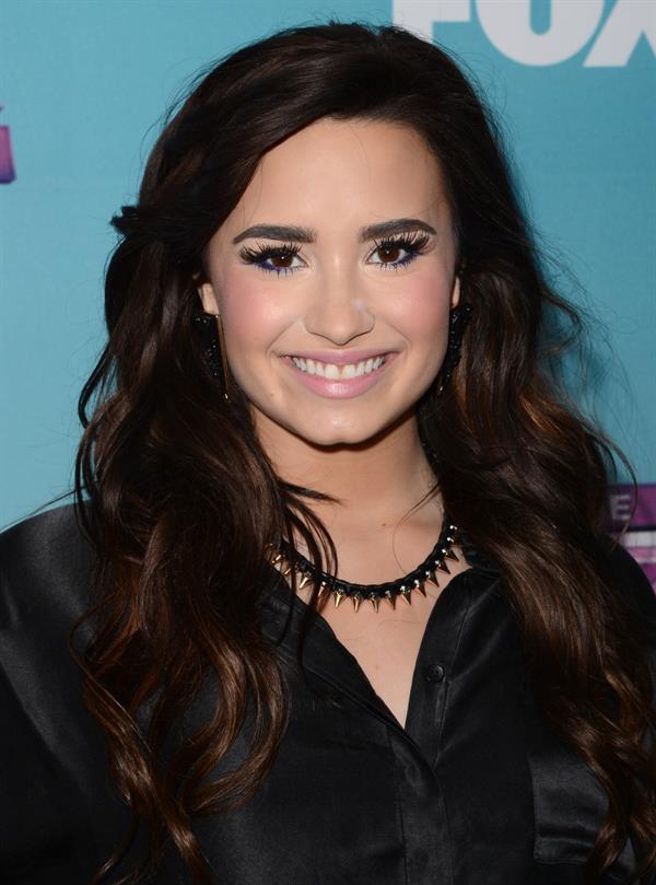 Demi Lovato The X Factor season finale news conference in LA 12/17/12 