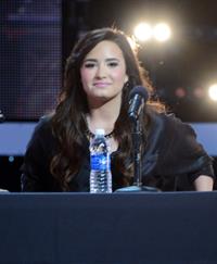 Demi Lovato The X Factor season finale news conference in LA 12/17/12 