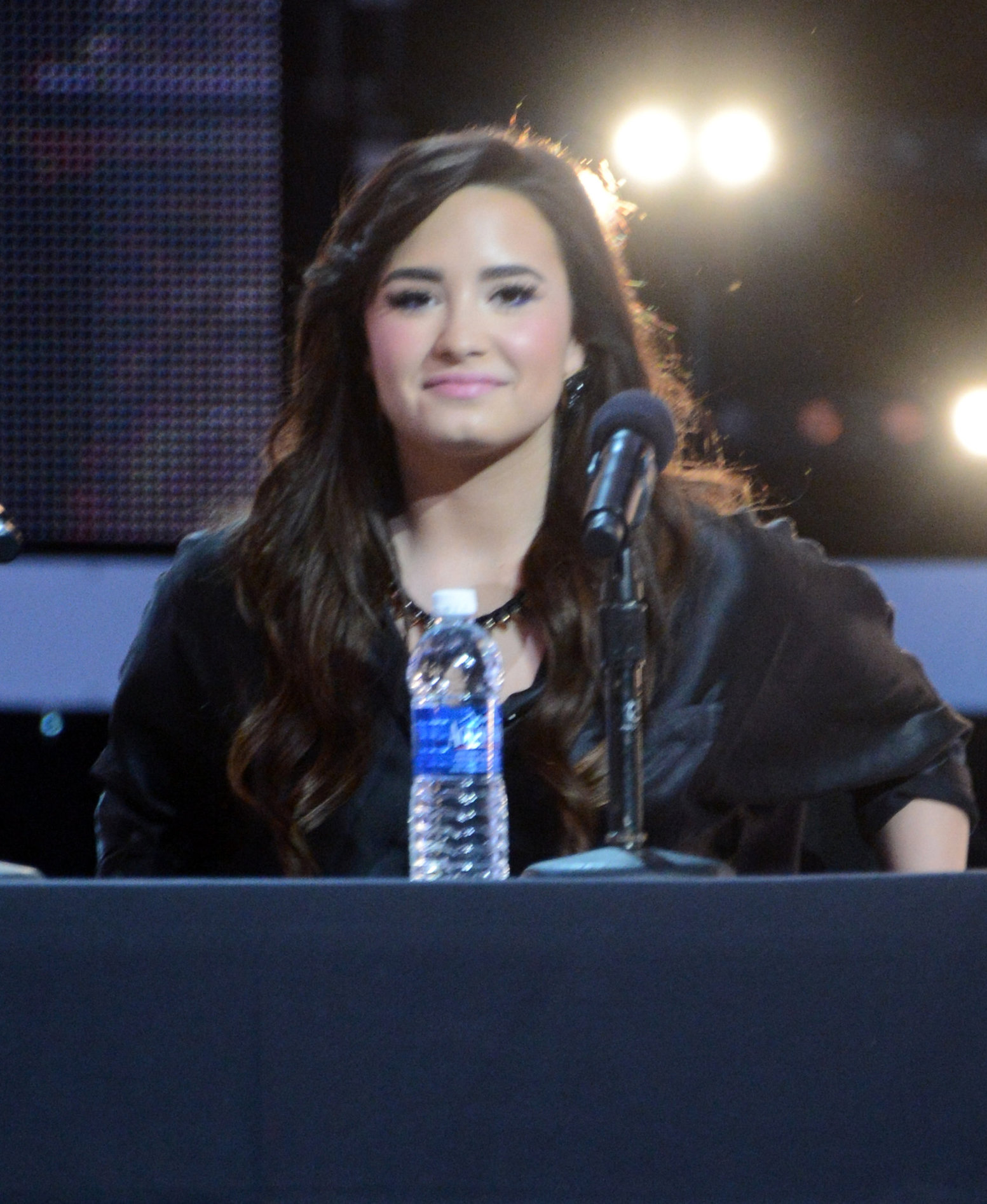 Demi Lovato The X Factor season finale news conference in LA 12/17/12 