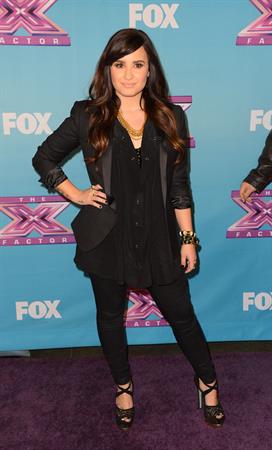 Demi Lovato FOX's The Factor Season Finale Night 1 in LA 12/19/12 