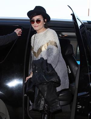 Demi Lovato at LA airport 12/7/12 