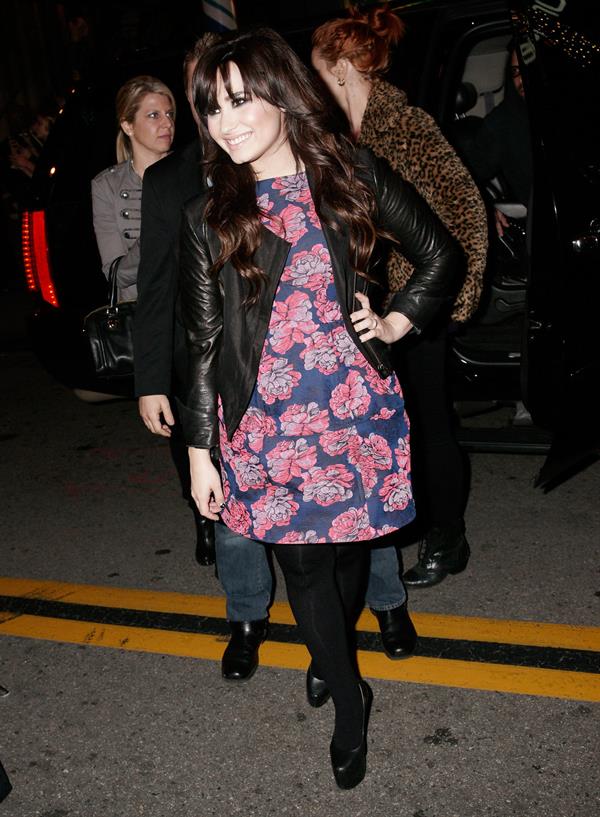 Demi Lovato Factor viewing party in West Hollywood 12/6/12 
