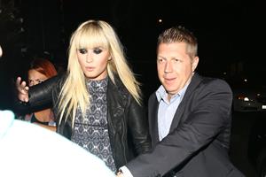 Demi Lovato leaving Jimmy Kimmel Live 10/8/12 