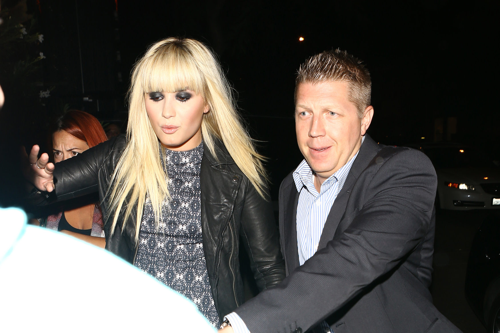 Demi Lovato leaving Jimmy Kimmel Live 10/8/12 