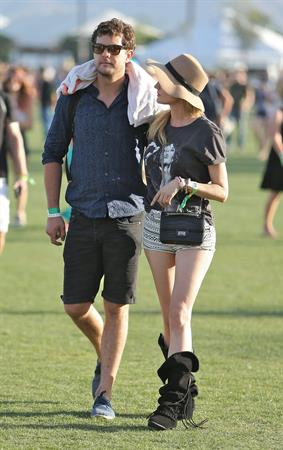 Diane Kruger attends the H&M Loves Music Coachella 2013 kick-off Event at Merv Griffin Estate in La Quinta in April 