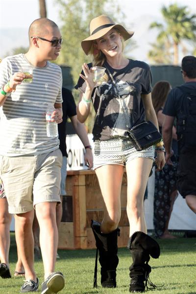 Diane Kruger attends the H&M Loves Music Coachella 2013 kick-off Event at Merv Griffin Estate in La Quinta in April 