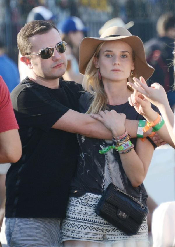 Diane Kruger attends the H&M Loves Music Coachella 2013 kick-off Event at Merv Griffin Estate in La Quinta in April 