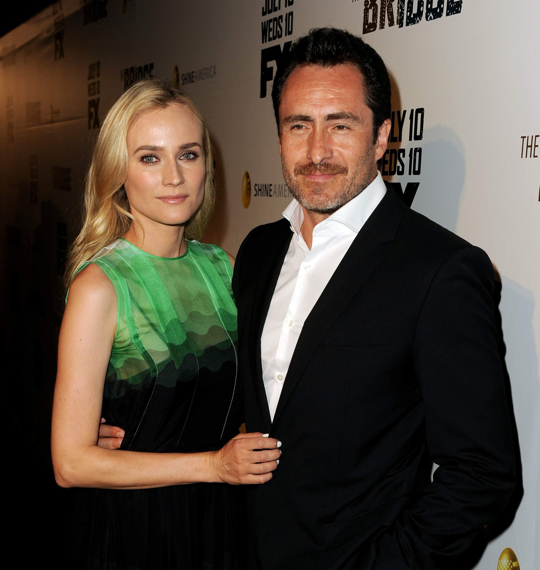 Diane Kruger arrive at the Series Premiere of F's 'The Bridge' at the DGA Theater July 8, 2013 