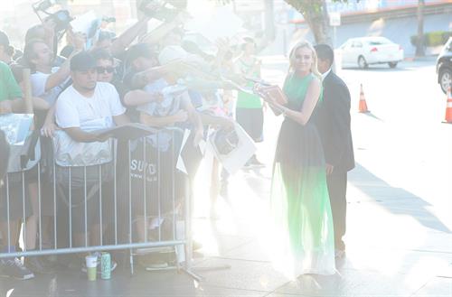 Diane Kruger arrive at the Series Premiere of F's 'The Bridge' at the DGA Theater July 8, 2013 