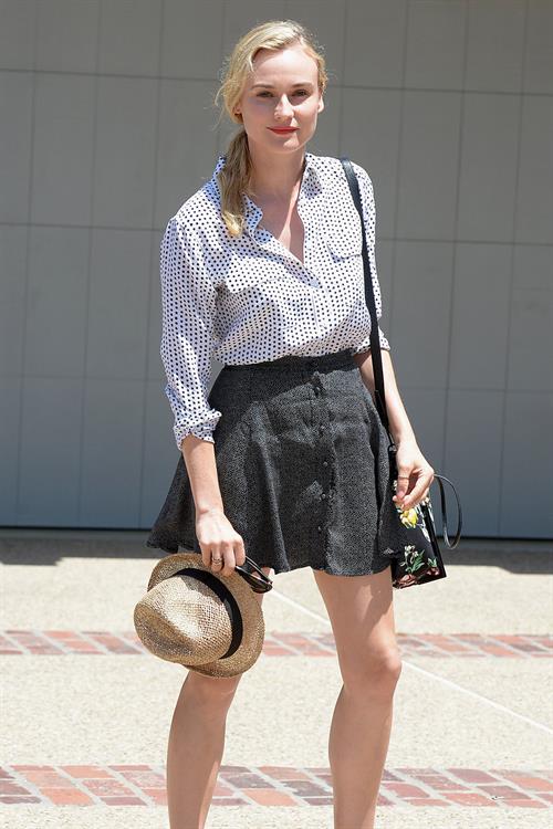 Diane Kruger Attends a Memorial Day Party Hosted by Joel Silver in LA on May 27, 2013