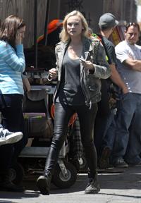 Diane Kruger On the set of her new Movie 'The Bridge' in Los Angeles on April 16, 2013 