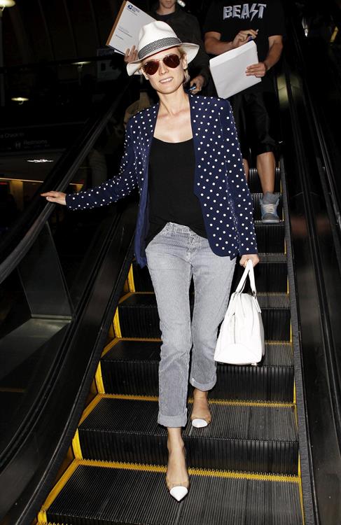 Diane Kruger Arrives At LAX