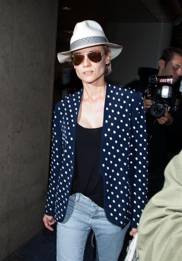 Diane Kruger Arrives At LAX