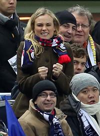 Diane Kruger France vs.Germany friendly soccer game in Paris, Frannce on February 6, 2013