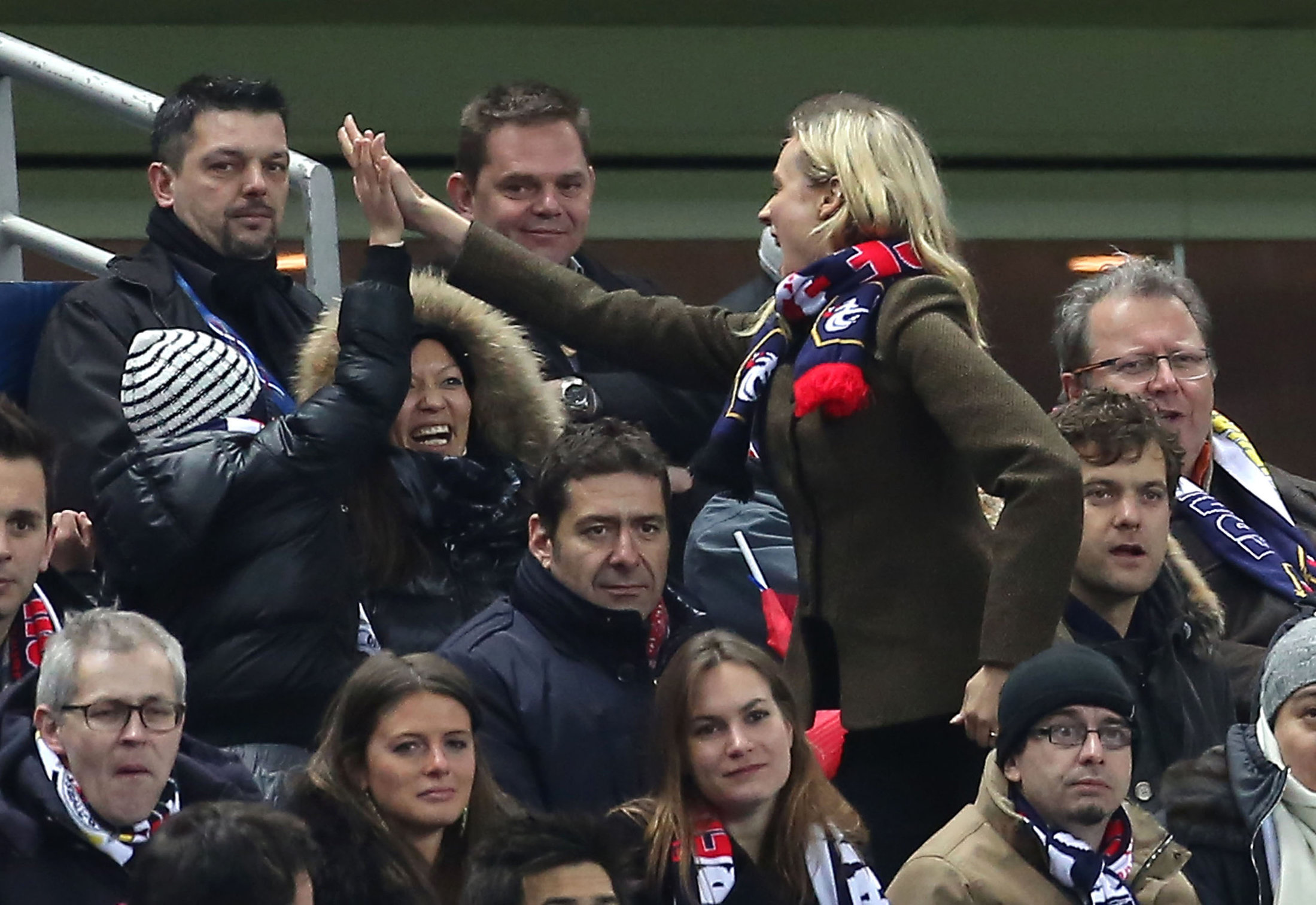 Diane Kruger France vs.Germany friendly soccer game in Paris, Frannce on February 6, 2013