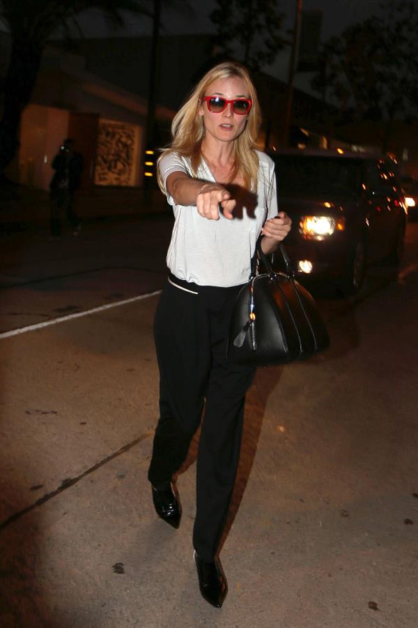 Diane Kruger leaving the salon in Beverly Hills December 5, 2012 