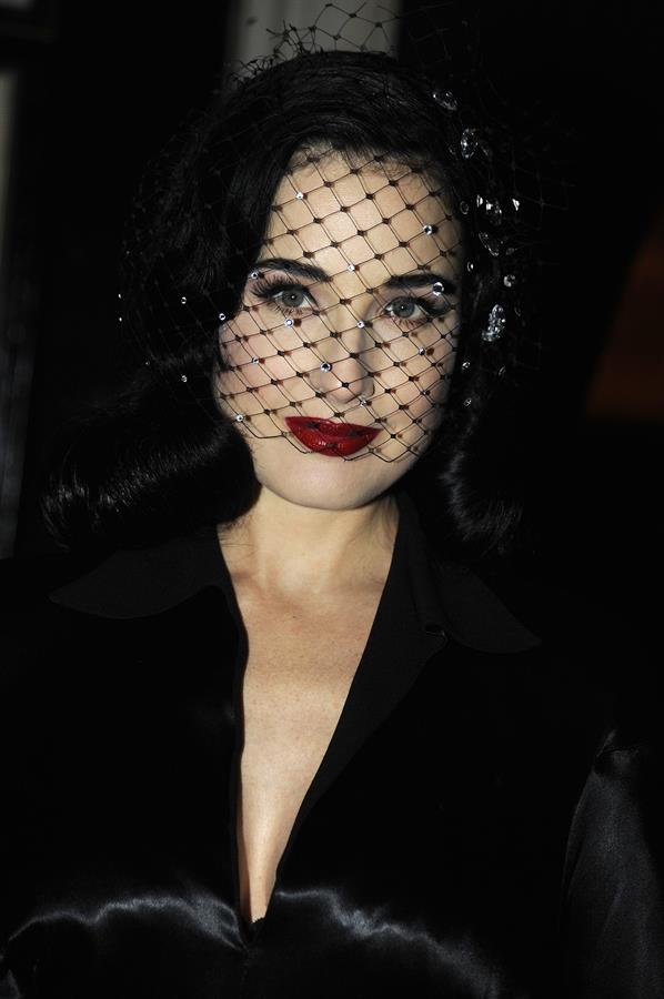 Dita Von Teese at Intimate Dinner Party March 12, 2013 