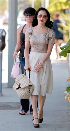 Dita Von Teese - out and about in West Hollywood (Aug. 20 2012)