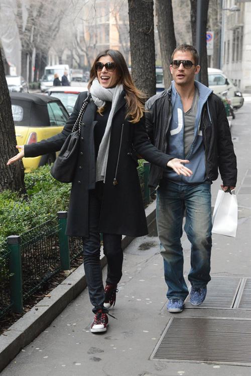 Elisabetta Canalis out and about in Milan (29.03.2013) 
