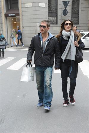 Elisabetta Canalis out and about in Milan (29.03.2013) 