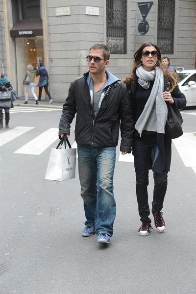 Elisabetta Canalis out and about in Milan (29.03.2013) 