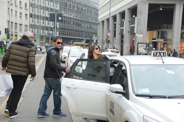 Elisabetta Canalis out and about in Milan (29.03.2013) 