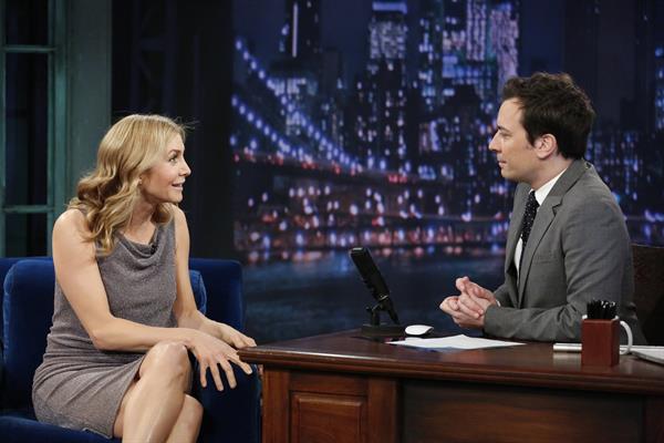 Elizabeth Mitchell on  Late Night With Jimmy Fallon  in New York, Mar. 22, 2013 