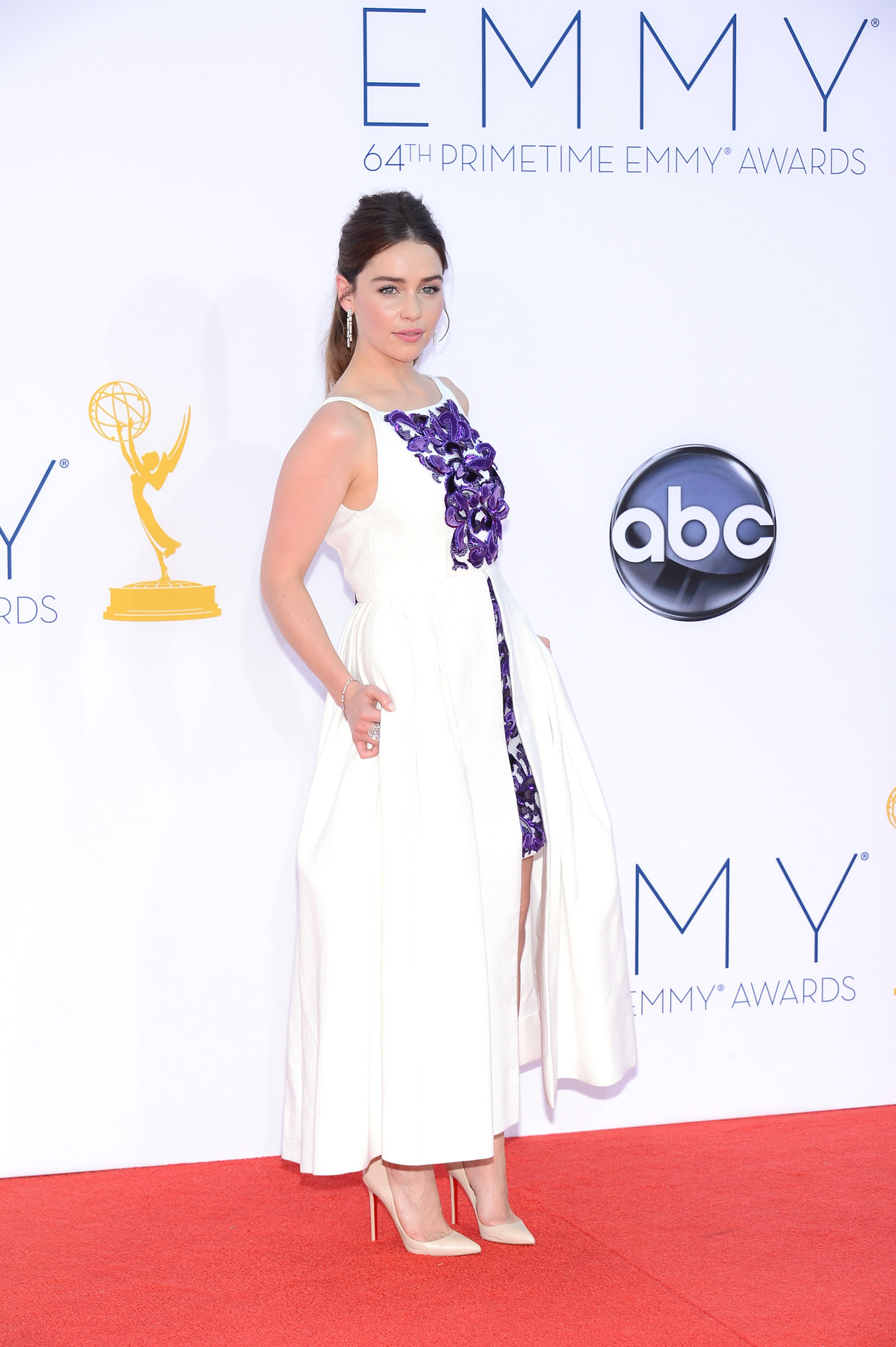 Emilia Clarke - 64th Primetime Emmys Nokia Theatre LA Sept 23, 2012