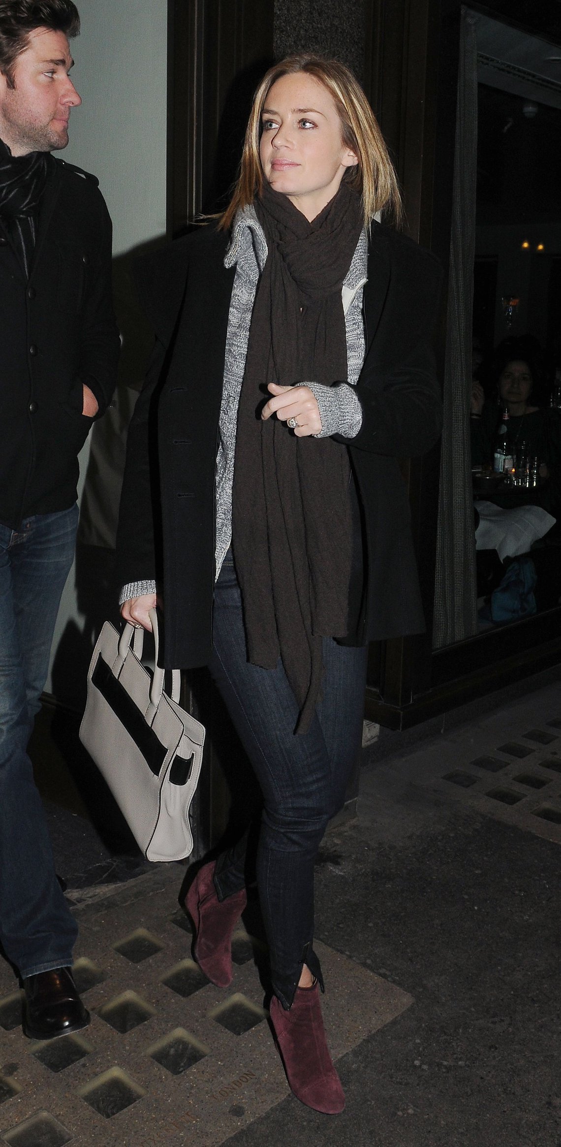 Emily Blunt Dinner at Cecconi's in London, Feb 9, 2013 