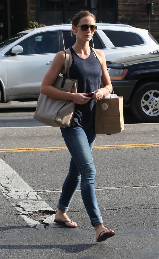 Emily Blunt - Shopping in West Hollywood - August 16, 2012