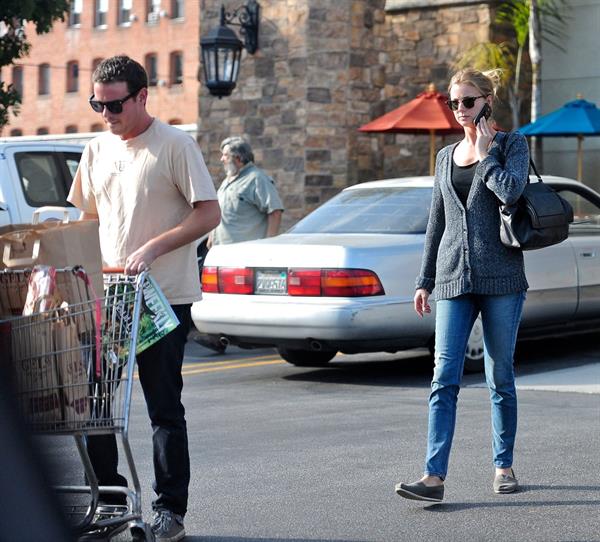 Emily VanCamp picks up some groceries at a Gelson's in LA October 6, 2012 