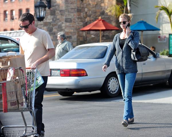 Emily VanCamp picks up some groceries at a Gelson's in LA October 6, 2012 