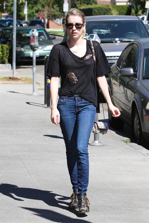 Emma Roberts walking in Hollywood 10/5/13  