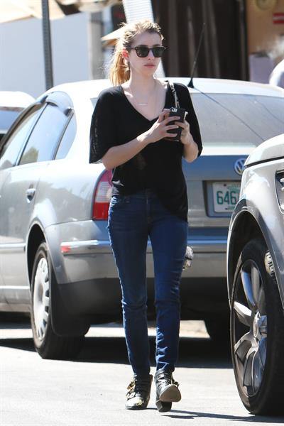 Emma Roberts walking in Hollywood 10/5/13  
