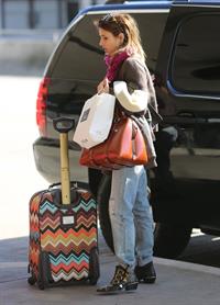 Emma Roberts departing on a flight at LAairport in Los Angeles, California on December 22, 2012 