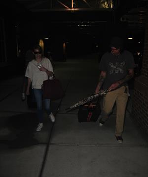 Emma Roberts lands in Wilmington to continue filming 'We're the Millers' (09 August 2012)