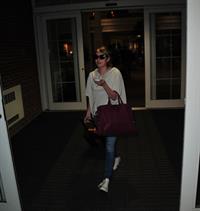 Emma Roberts lands in Wilmington to continue filming 'We're the Millers' (09 August 2012)