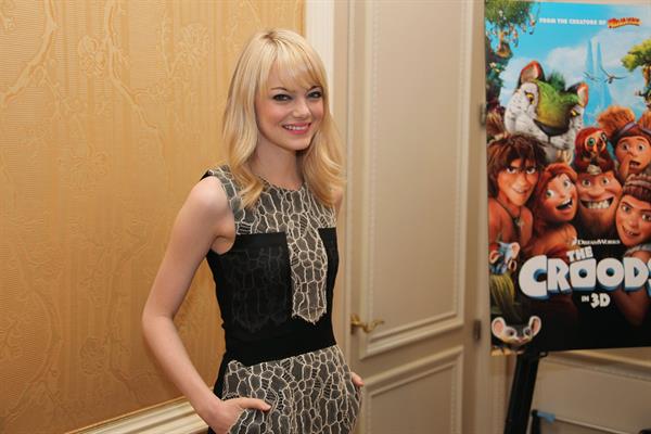 Emma Stone  The Croods  Press Conference, March 9, 2013 