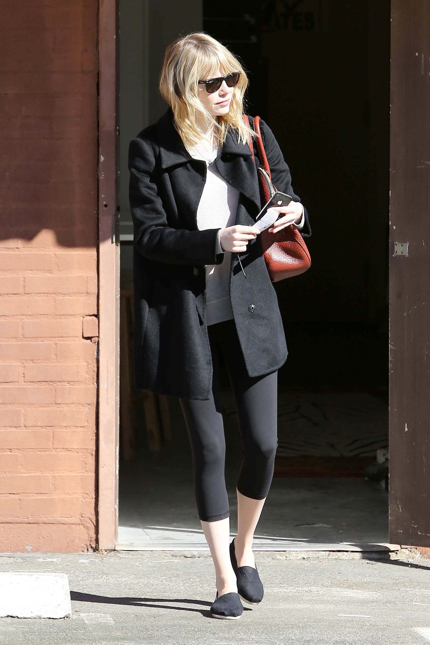 Emma Stone leaving pilates class in LA 11/5/12